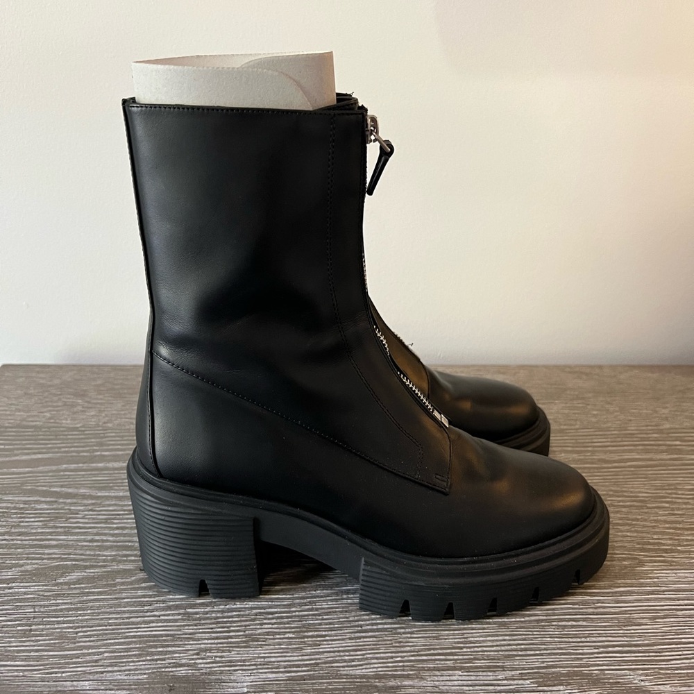 Stuart Weitzman SoHo Zip Booties - Picture 6 of 7